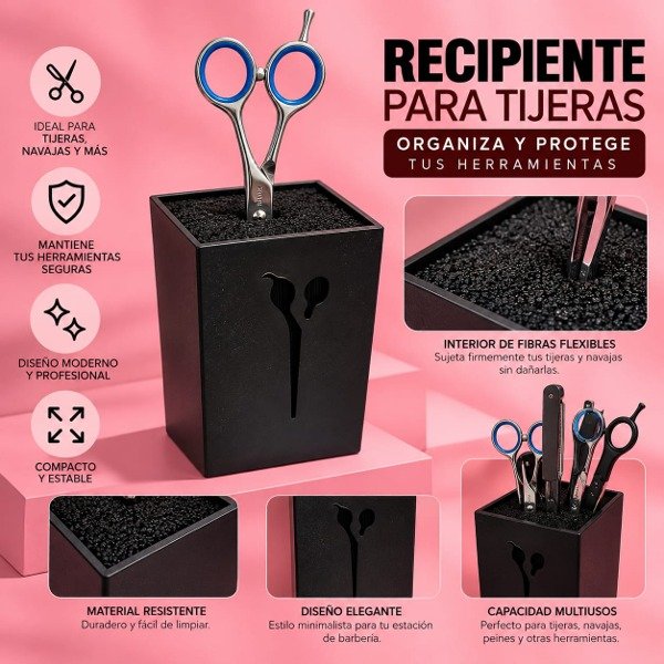 Producto - RECIPIESTE RIGIDO PARA TIJERAS Y NAVAJAS NEGRO