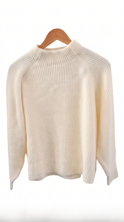 Producto - Sweater Semi Polera Lana Punto Inglés