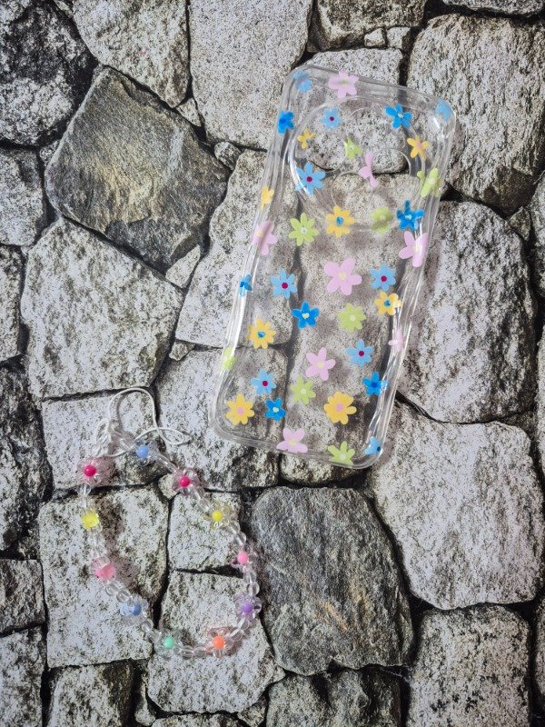 Producto - Funda tpu diseño con holder Xiaomi 14C flores multicolor