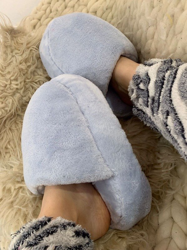 Producto - Pantuflas CELESTE