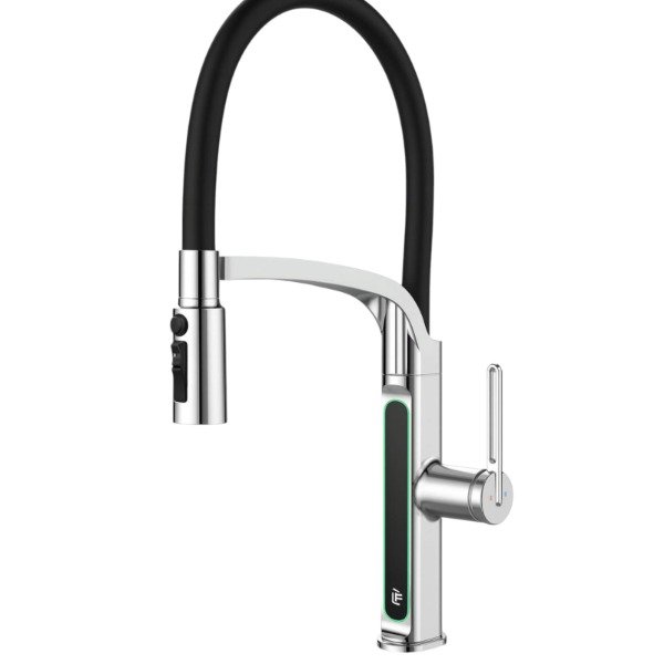 Producto - Grifo Sensor de temperatura Monocomando Canilla Para Cocina Cromado