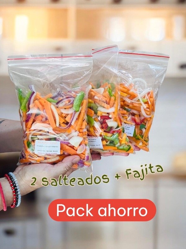 Producto - Pack ahorro 2 salteados + fajitas