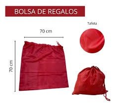 Producto - BOLSA PAPA NOEL DE TELA 70X70 "NAVIDAD"