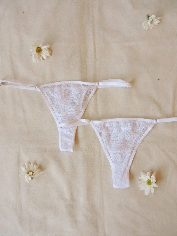 Tanga Encaje Blanco - Mas Amor Interior