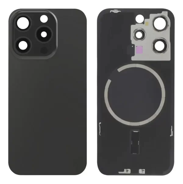 Producto - Tapa iphone 15 pro black completa con logo