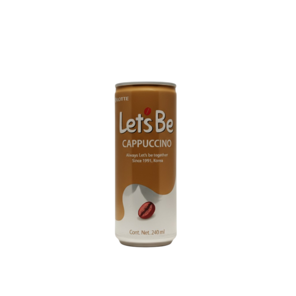 Producto - Bebida Coreana Cappuccino En Lata Let's Be (Lotte)