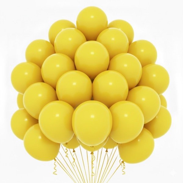 Producto - 25 Globos Perlados Amarillos 12 Pulgadas