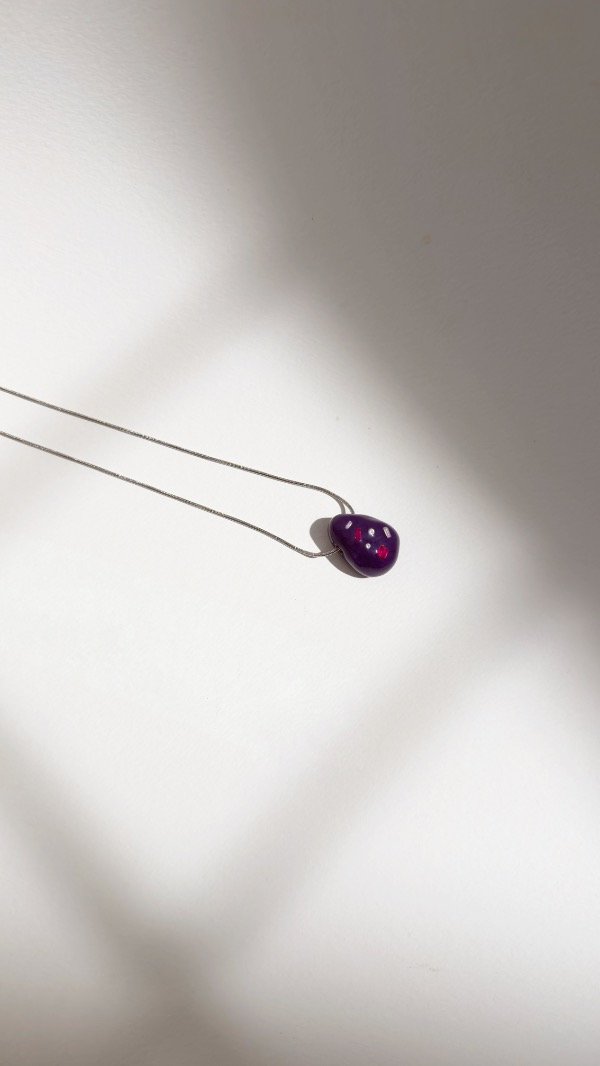 Producto - Collar violeta con cubic zirconia