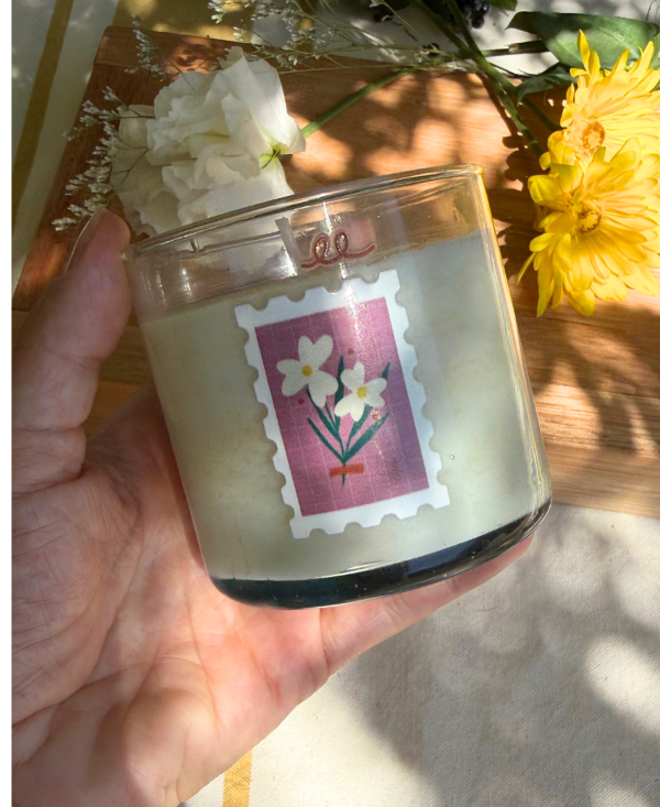 Producto - Vela Flower Stamp- rosa