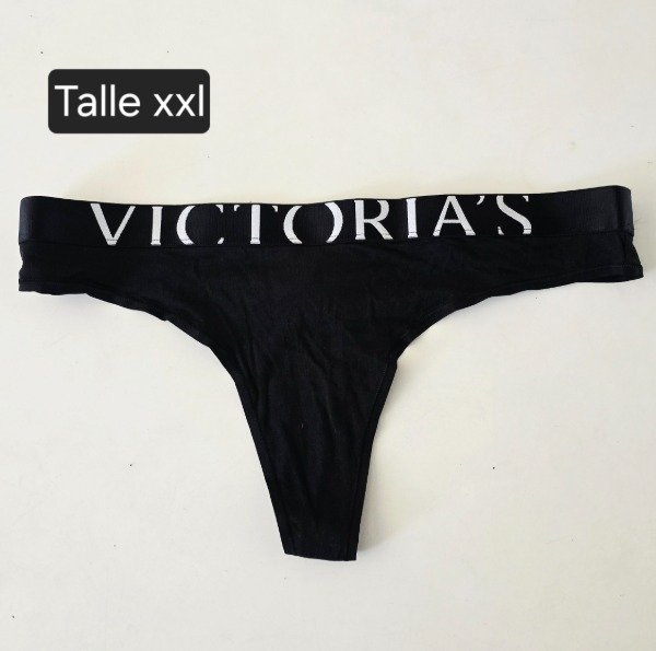 Panty thong Victoria's secrets talle XXL negra