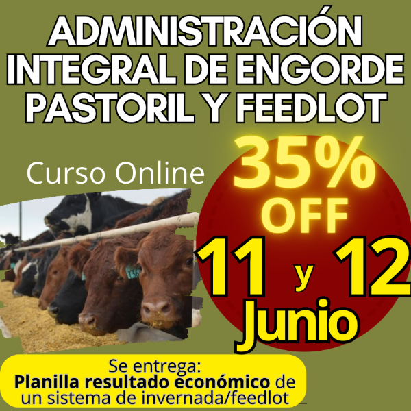 Producto - Curso Online: Administración Integral de Engorde Pastoril y Feedlot