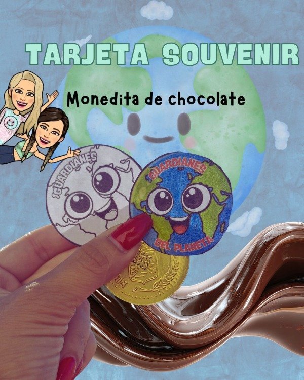 Producto - TARJETA MONEDITA SOUVENIR. GUARDIANES DEL PLANETA