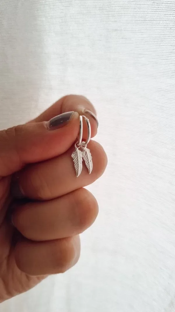 Producto - Argollitas pumitas plata 925 par