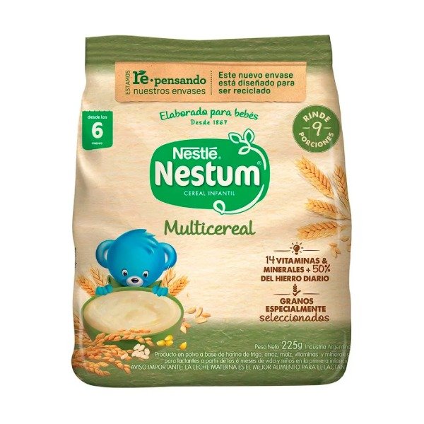 Producto - Cereal Infantil Nestum Sin Azucar Multicereal 225g