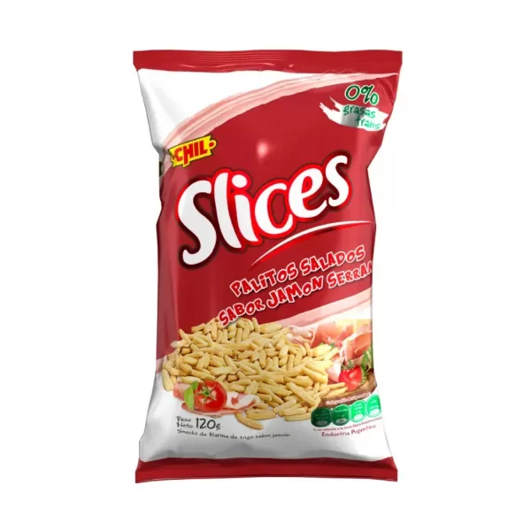 Producto - SLICES PALITOS SALADOS SABOR JAMON SERRANO 120 GRS