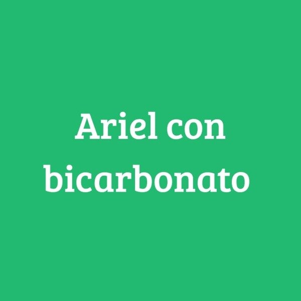 Producto - Ariel con Bicarbonato