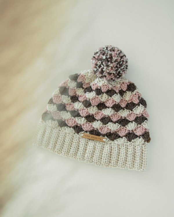 Producto - Gorro abanico magnolia.