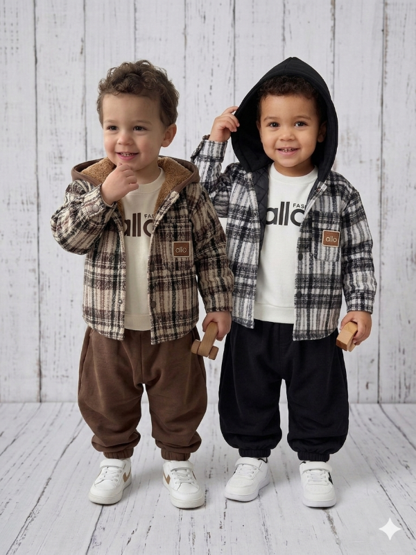 Producto - Conjunto trío Camisaco + conjunto frisado