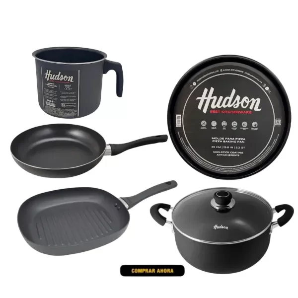 Producto - Set Hudson Teflon Antiadhrente 5pz