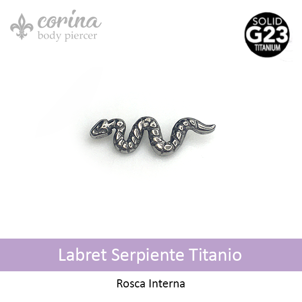 Producto - Labret Serpiente Titanio