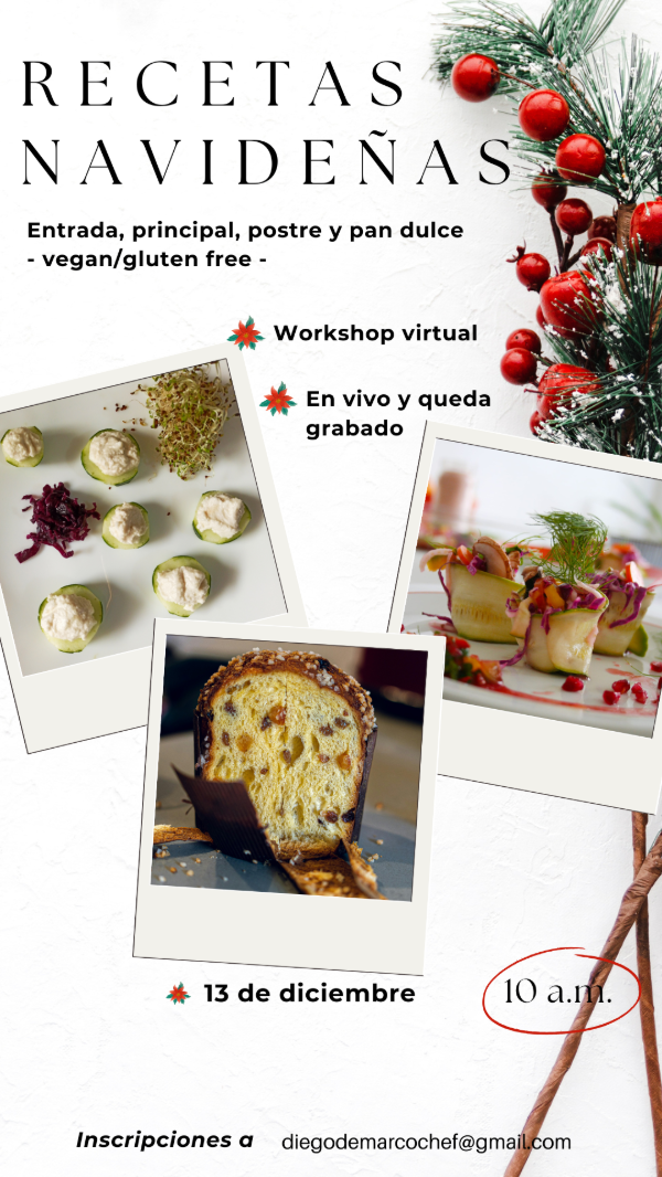 Producto - Recetas Navideñas - Workshop Virtual en vivo - 13/12