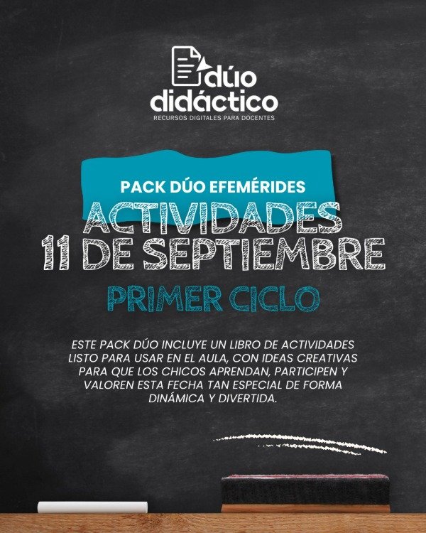 Producto - PACK DÚO 11 DE SEPTIEMBRE ACTIVIDADES PRIMER CICLO