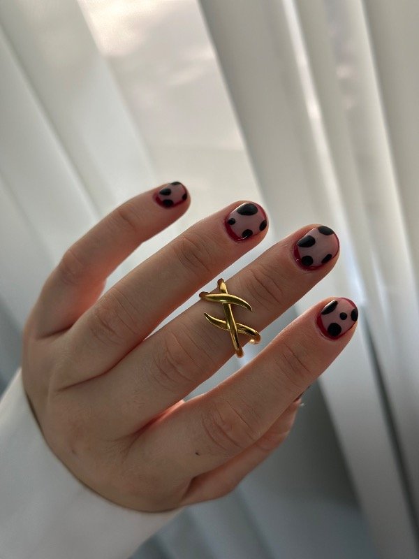 Producto - Anillo gold cruces