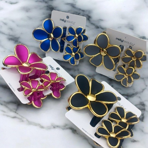 Producto - Set de broches Mely para cabello Flores