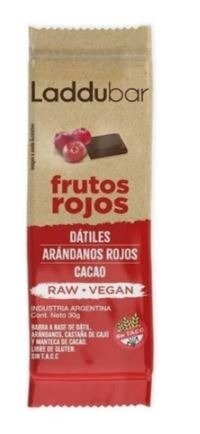 Producto - Laddubar Frutos Rojos de Datiles, Arandanos Rojos y Cacao
