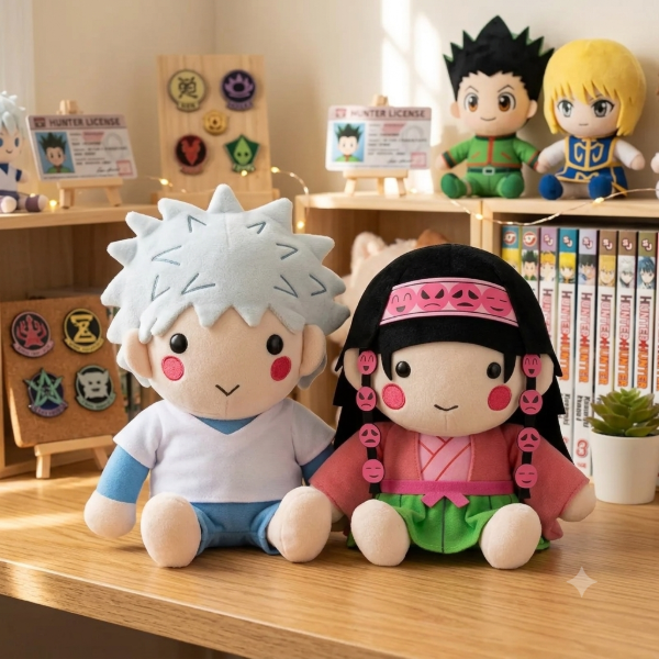 Producto - Peluches Originales Killua y Alluka - Hunter x Hunter - Ichiban Kuji - 23cm