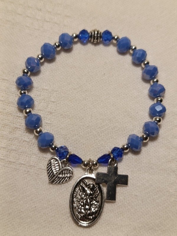 Producto - Pulsera azul San Miguel Arcángel