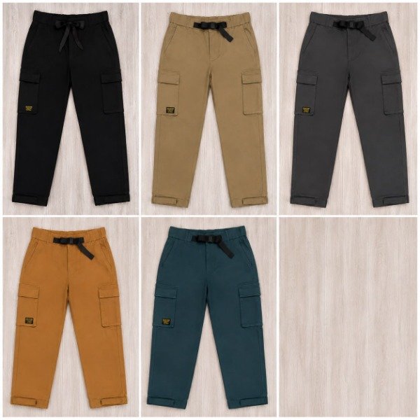 Cargo hombre SSJ gabardina premium