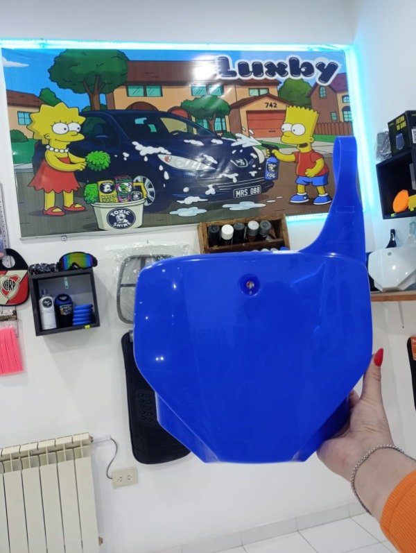 Producto - Porta Número Azul Francia