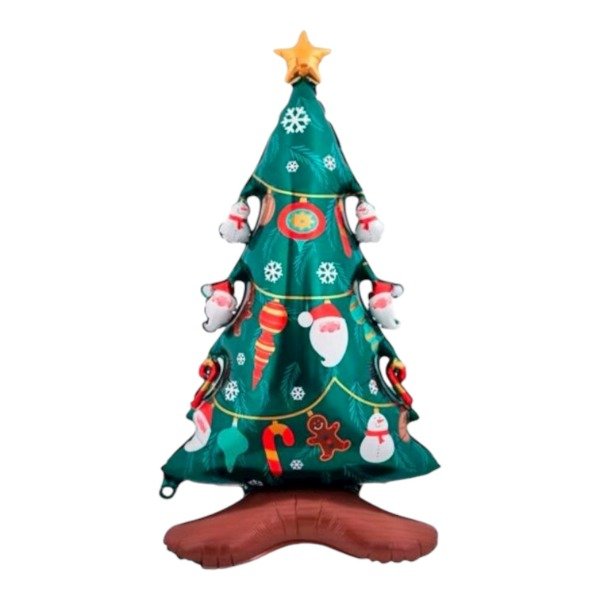 Producto - Globo ARBOL NAVIDAD Silueta con BASE 144X77 cm