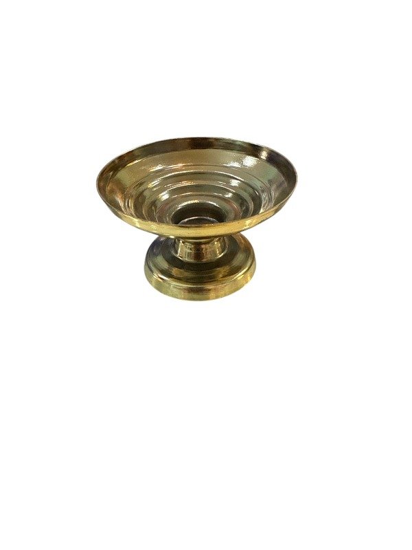 Producto - PORTA VELA METAL ORO/PLATA ESCALERA COLOR 7X4,5 CM