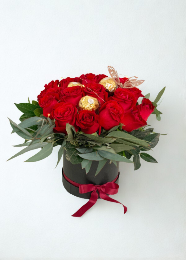 Producto - Box de rosas y bombones