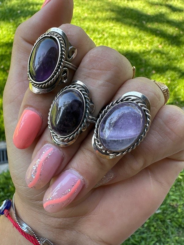 Producto - Anillo Amatista regulables