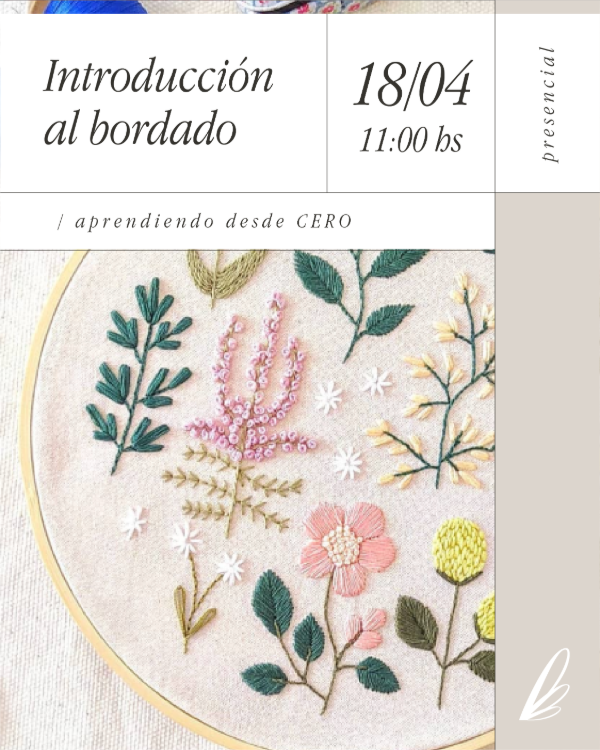 Producto - Workshop de Introducción al Bordado