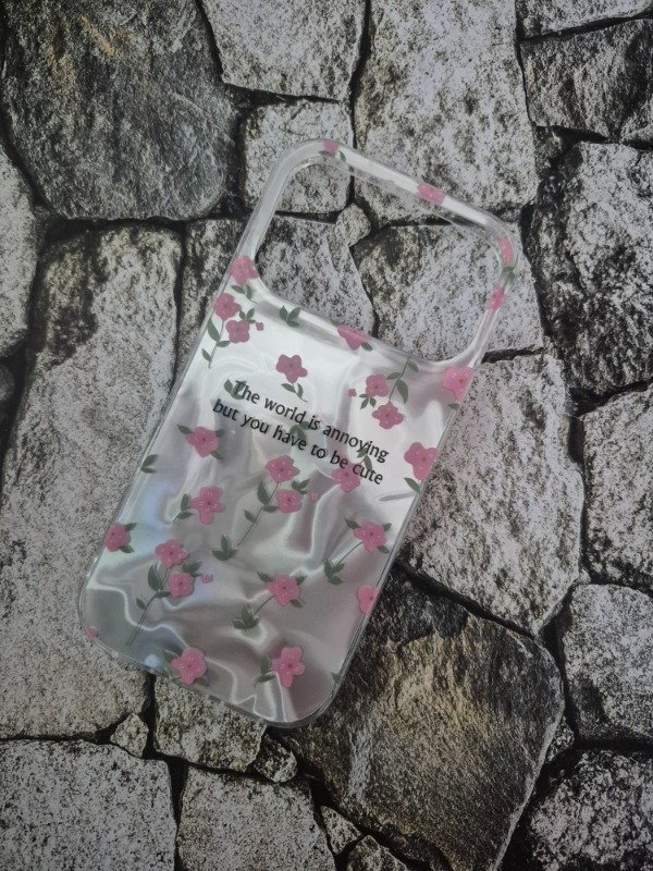 Producto - Funda tpu Holo Iphone 17 Pro Max flores