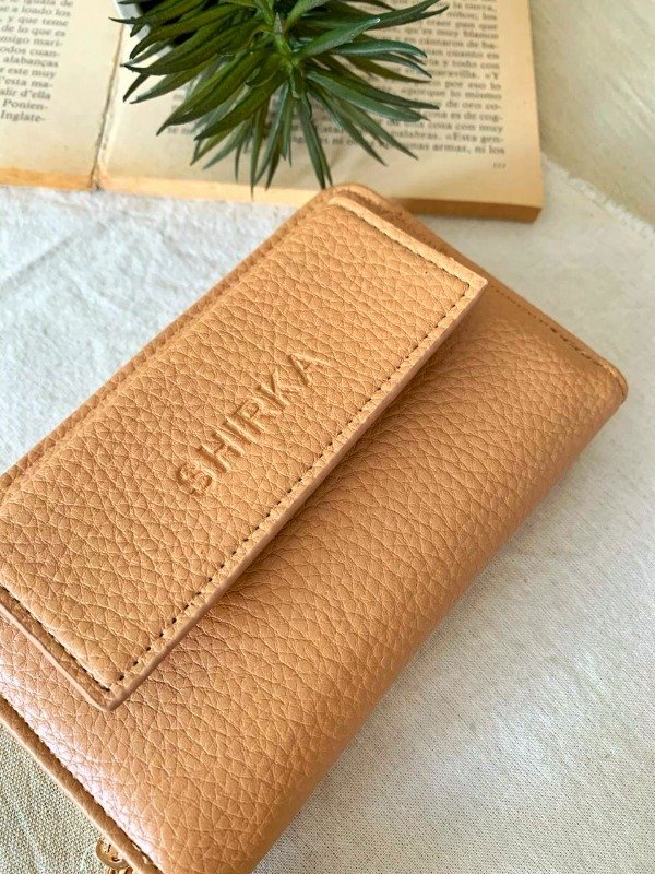 Producto - Billetera Nora caqui