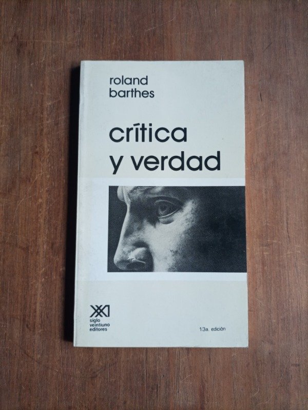Producto - Crítica y verdad  Roland Barthes