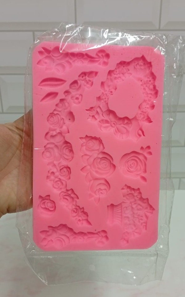 Producto - Molde silicona rosas y guirnaldas