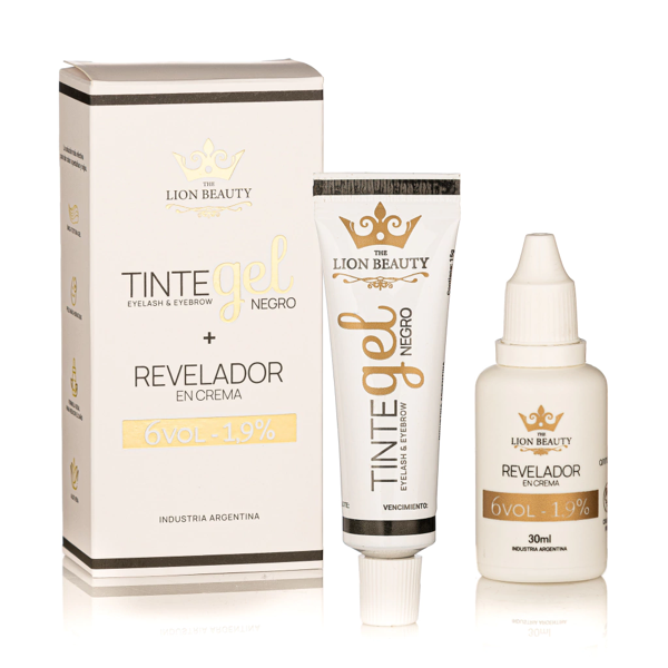 Producto - Kit tinte gel negro + revelador
