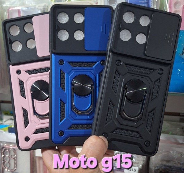 Producto - Fundas armor con cubre cámara. Moto g15-g15 power