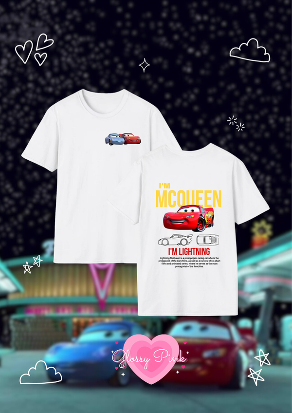 Remera Mcqueen doble estampa - DTF