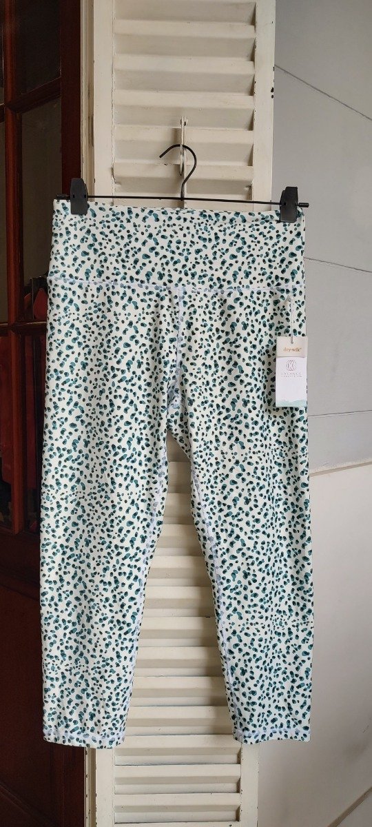 Producto - Calza pescadora blanca con verde , talle L