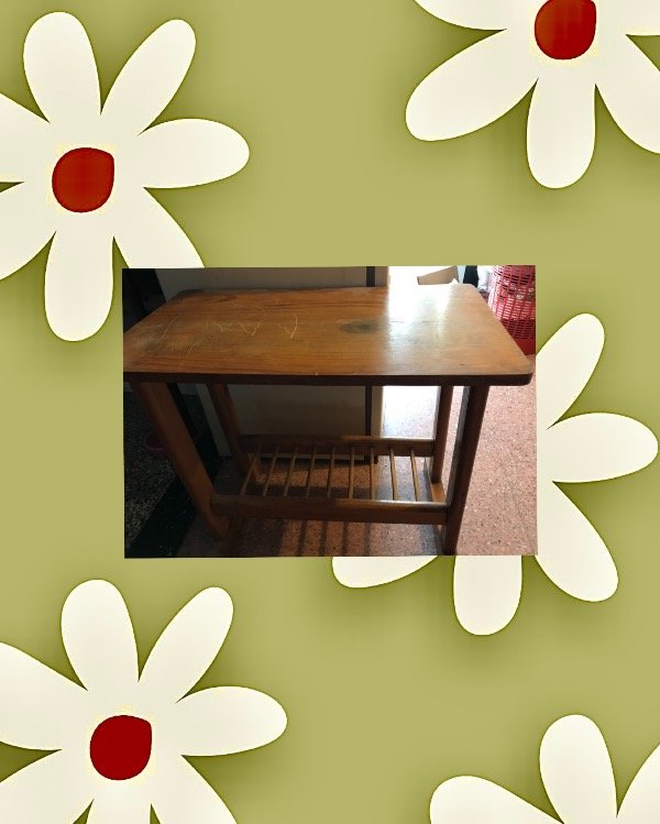 Producto - Mesa p/TV de madera c/revistero