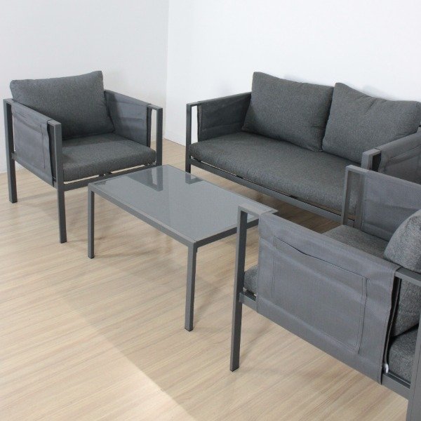 Producto - SET MARGOT EXTERIOR GRIS OSCURO
