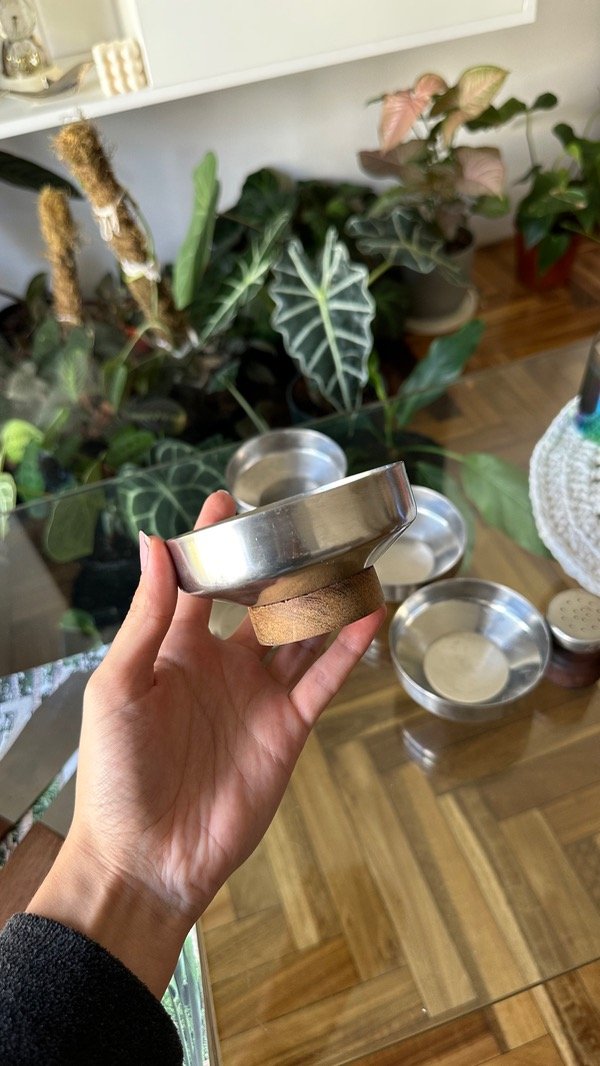 Producto - Copas/Copones acero inoxidable y madera