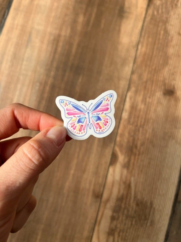 Producto - Sticker vinilo transparente MARIPOSA